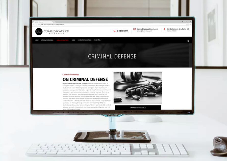 attorney website design