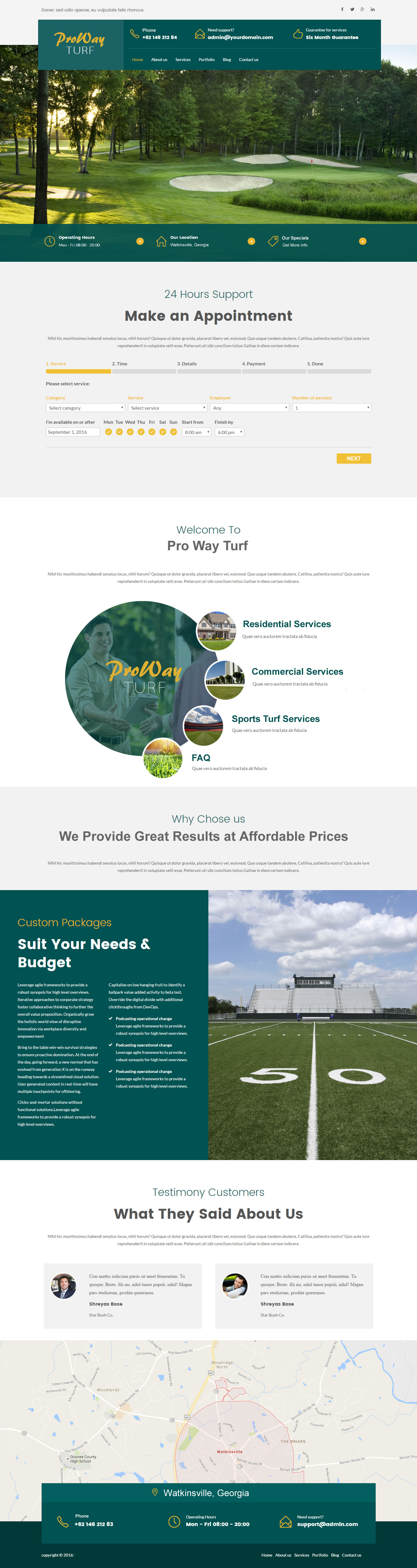 lawn care website design atlanta