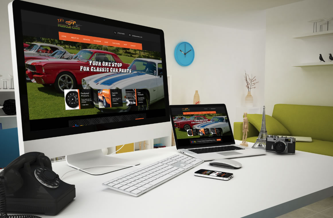 online car parts website design