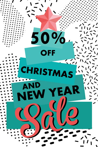 christmas new year website sale