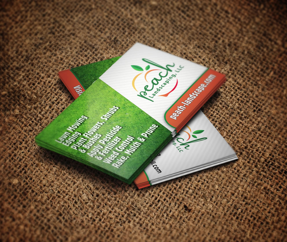 peach-landscaping-business-card-back