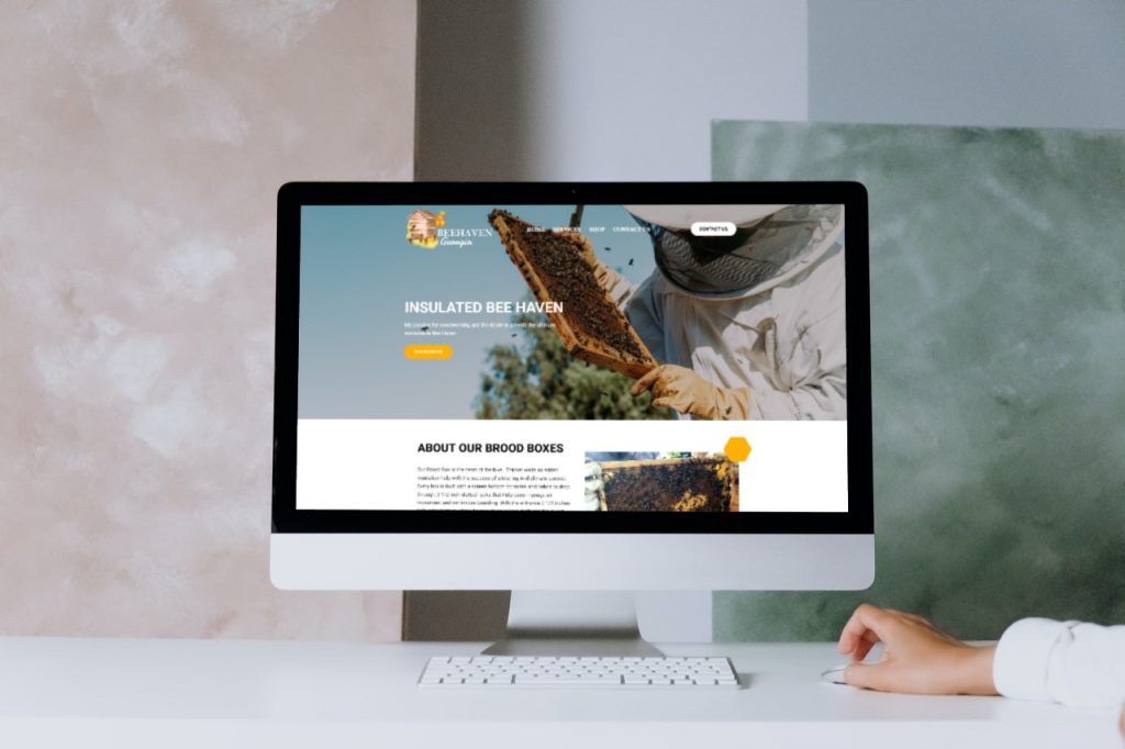 Website design concept for Beehaven Georgia