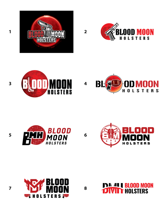 Blood Moon Holsters Logo Design
