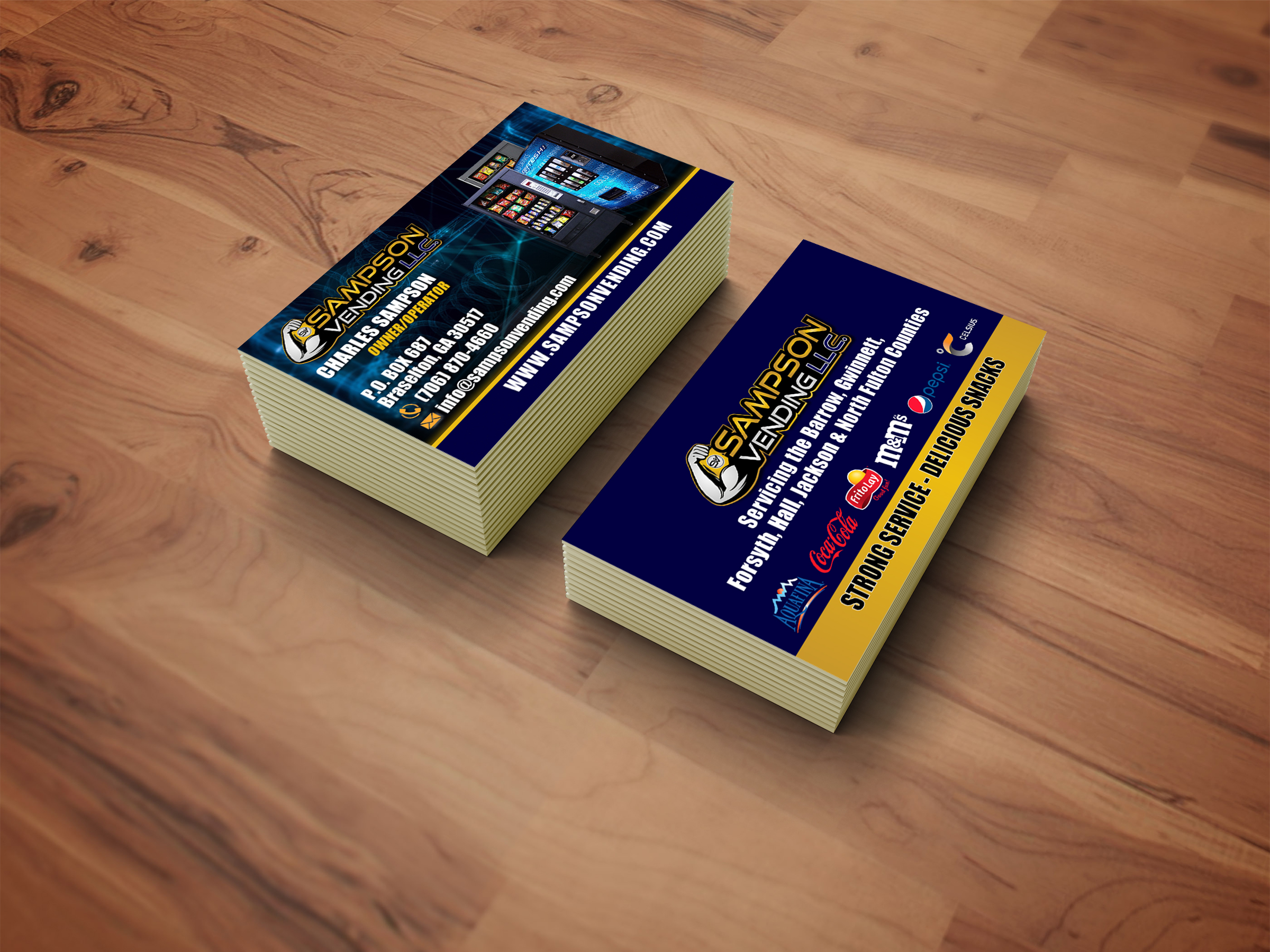 Sampson Vending-Business Card Mockup