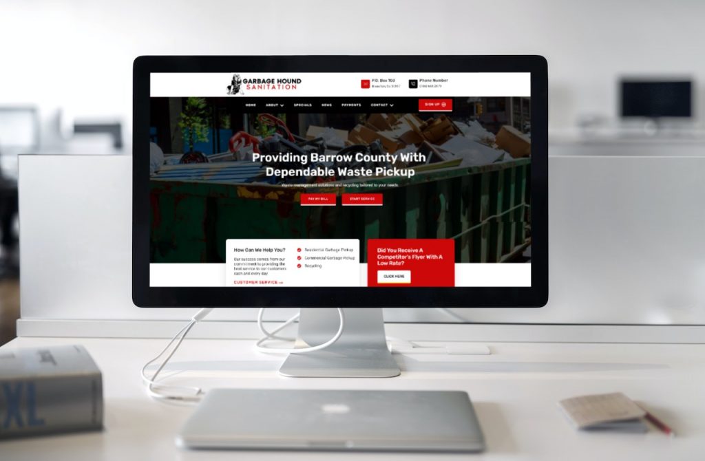 Garbage Hound Sanitation Website Design