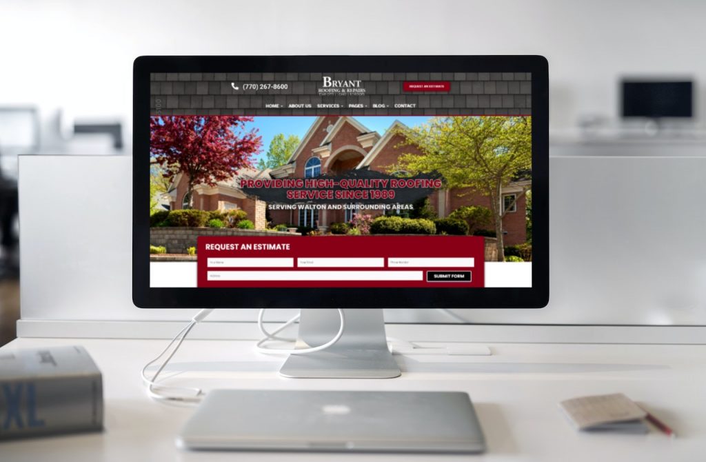 Bryant Roofing Website Design Concept