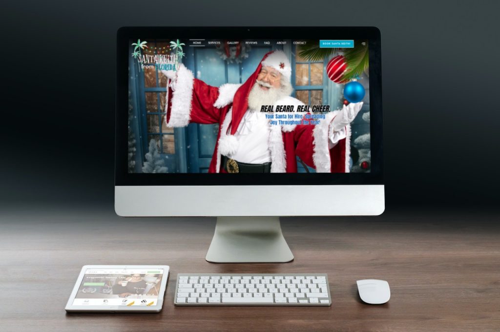 Bringing Joy Online: Unveiling the Website Design Concept for Santa Keith from Florida
