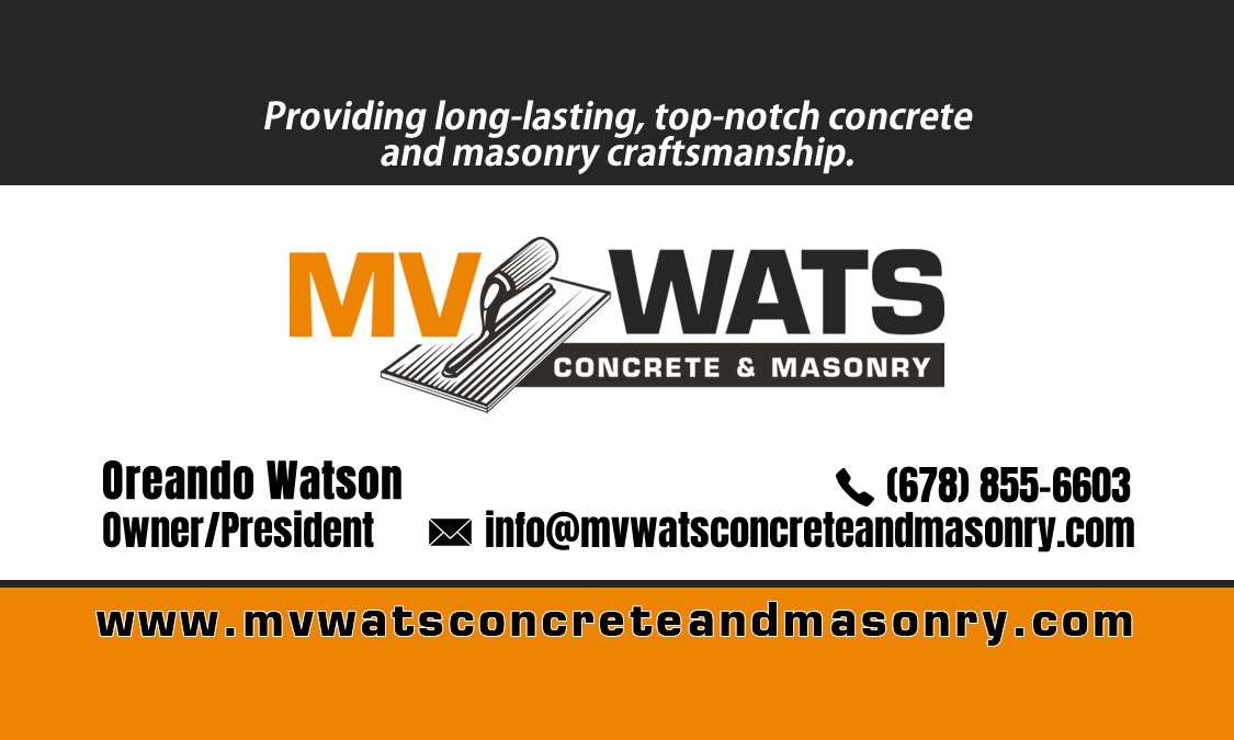 mv-wats-concrete-and-masonry-business-card-oreando-watson-front