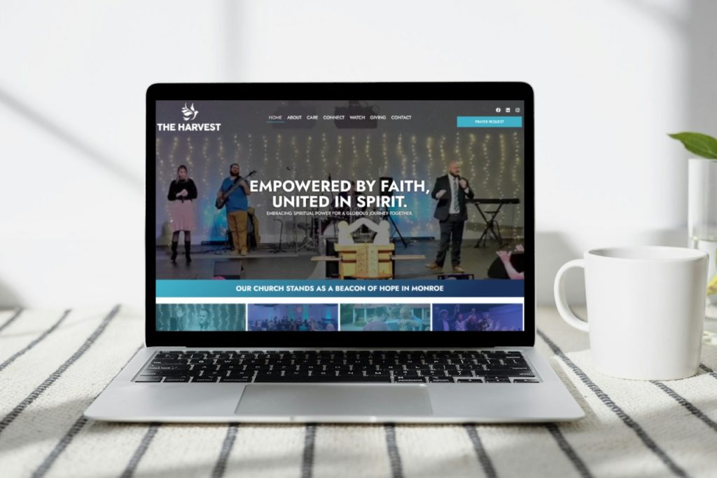 Welcoming Jesus Online: The Harvest Church’s New Website Design Concept