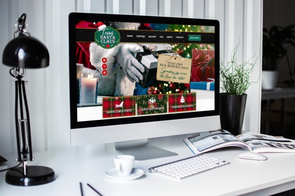 Unwrapping the Magic: A Festive Website Design for Texas Santa Claus!