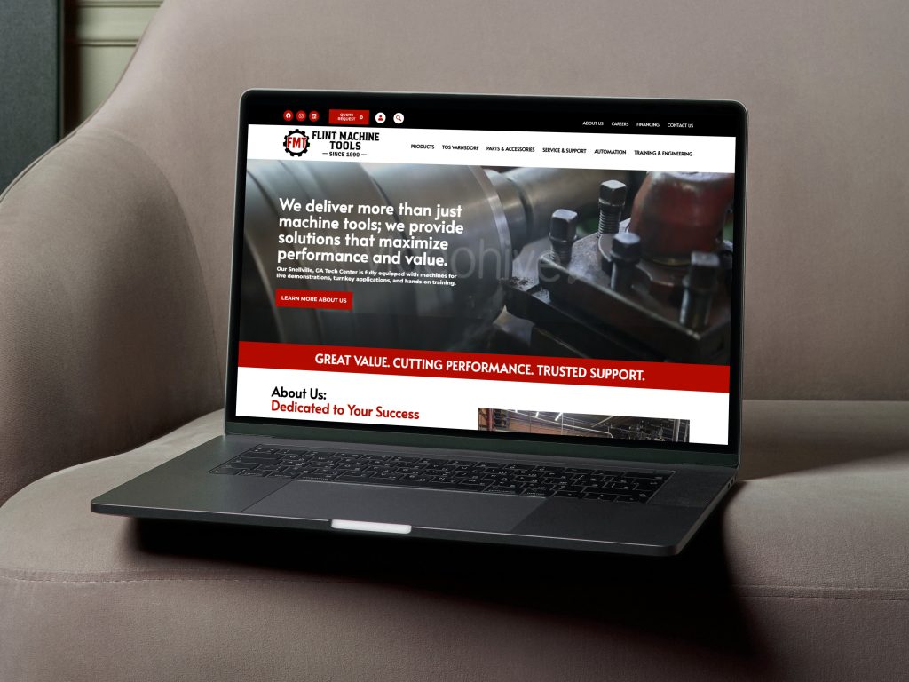 Precision Meets Design: How We Engineered Flint Machine Tools’ New Digital Presence