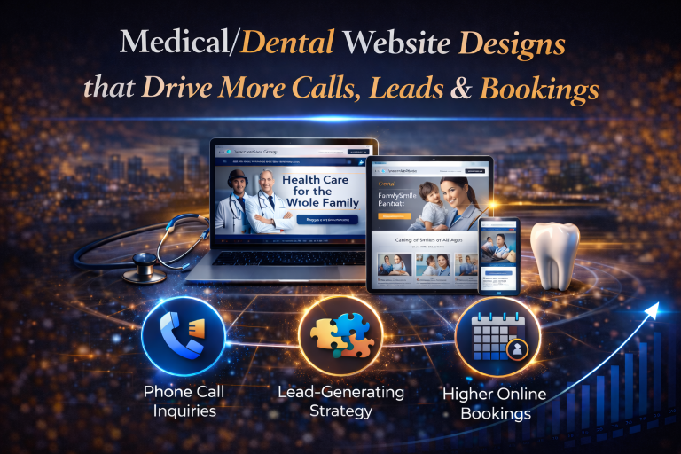 medical dental website design work