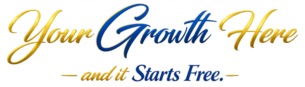 your growth starts here and starts free
