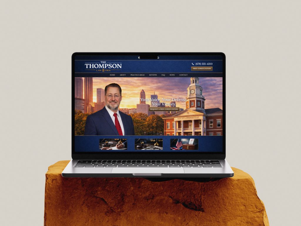 Website Design Concept Reveal: The Thompson Law Firm